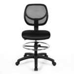 Ergonomic Adjustable Height Mesh Office Chair with Footrest