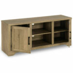 Rustic 58-Inch TV Stand with Storage and Adjustable Shelves 10 Rustic 58-Inch TV Stand with Storage and Adjustable Shelves