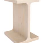 Natural Mango Wood Side Table with Rectangular Top and Rubber Feet 10 Natural Mango Wood Side Table with Rectangular Top and Rubber Feet