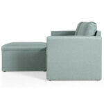 Convertible L Shaped Sectional Sofa with Reversible Chaise (Set of 4)