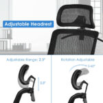 Height Adjustable Ergonomic Mesh Office Chair with Lumbar Support 21 Height Adjustable Ergonomic Mesh Office Chair with Lumbar Support