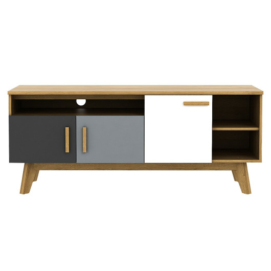 65 Inch TV Stand with Storage Cabinets and Shelves for Living Room 3 65 Inch TV Stand with Storage Cabinets and Shelves for Living Room - Image 3