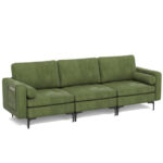 Modular L-Shaped Sectional Sofa with Storage and USB Ports