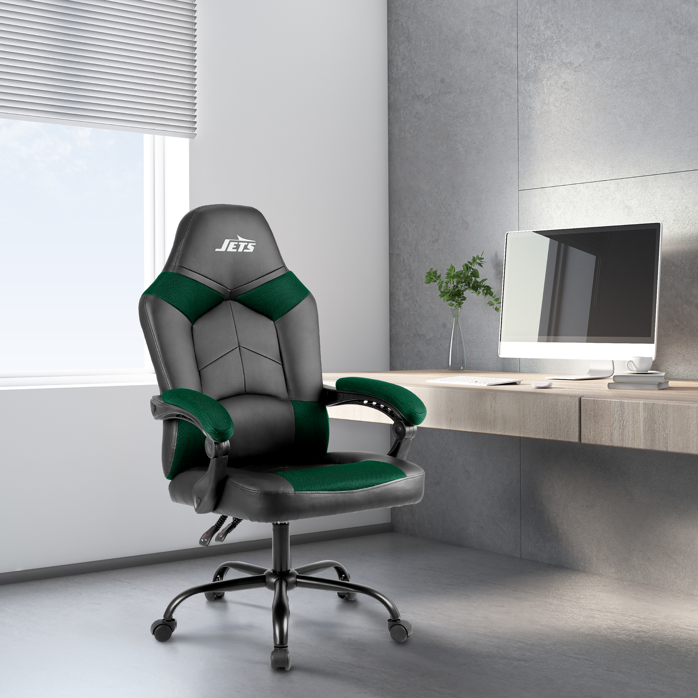 new york jets oversized embroidered gaming office chair