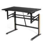 Adjustable Gaming Desk with Pneumatic Height and Cable Management