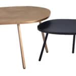 Modern Brass & Black Coffee Table Set (2-Piece) 13 Modern Brass & Black Coffee Table Set (2-Piece)
