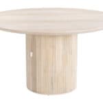 Round Mango Wood Dining Table with Hidden Storage Compartment 16 Round Mango Wood Dining Table with Hidden Storage Compartment