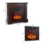 LED Electric Fireplace TV Stand with Adjustable Flames and Heat