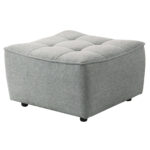 Grey Linen Corner Sectional Sofa with Removable Legs 11 Grey Linen Corner Sectional Sofa with Removable Legs