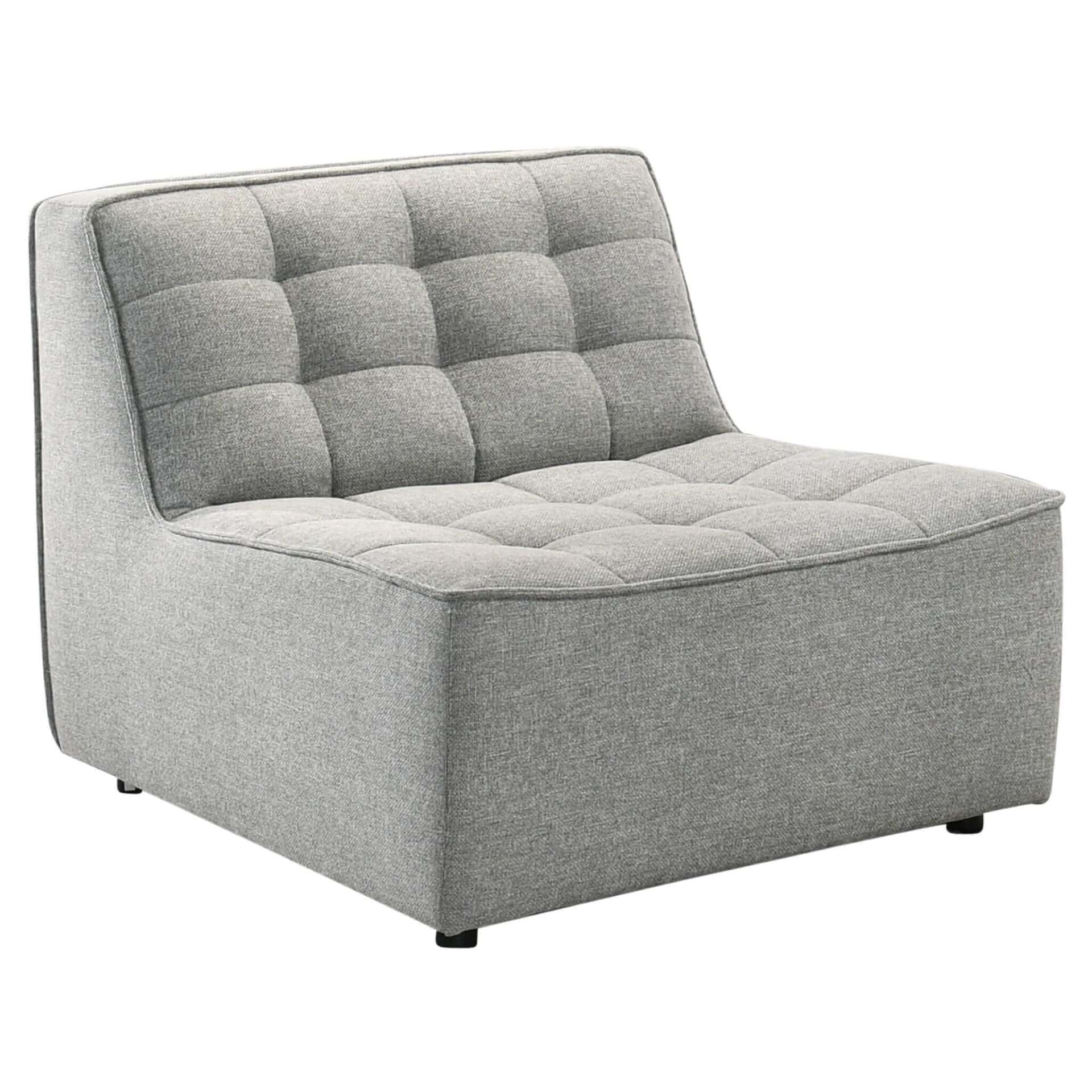 Grey Linen Corner Sectional Sofa with Removable Legs 4 Grey Linen Corner Sectional Sofa with Removable Legs - Image 4