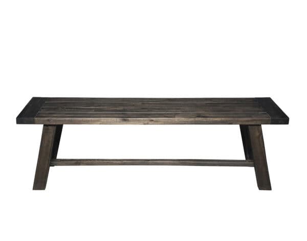 Rustic Salvaged Grey Farmhouse Dining Bench Acacia Wood