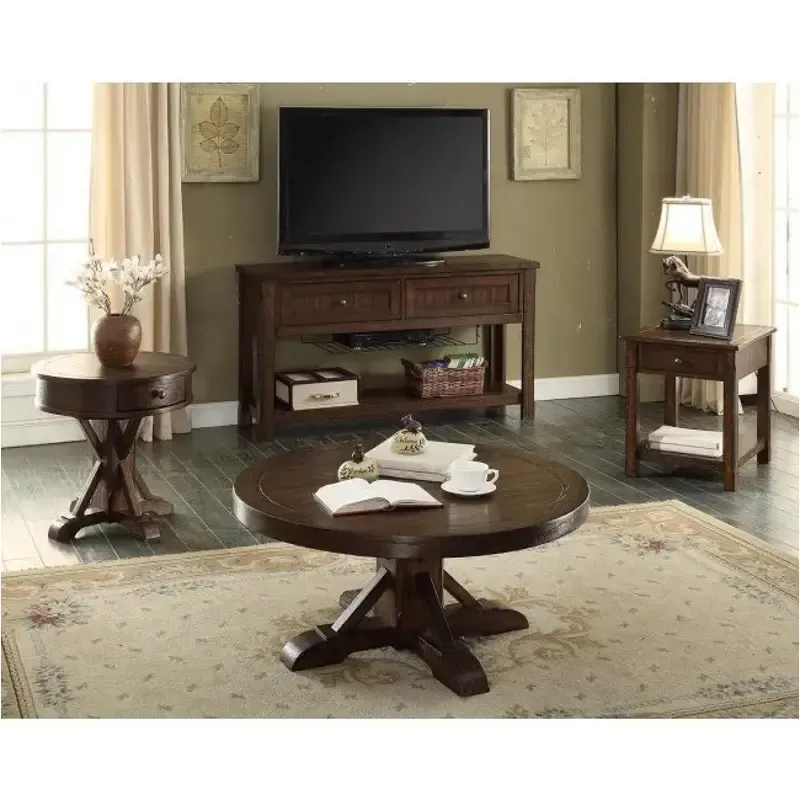 gettysburg round cocktail table