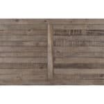 Farmhouse Dining Table Reclaimed Natural Top Black Base Pine Wood