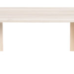 Natural White-Washed Acacia Round Coffee Table with Sleek Modern Design 12 Natural White-Washed Acacia Round Coffee Table with Sleek Modern Design