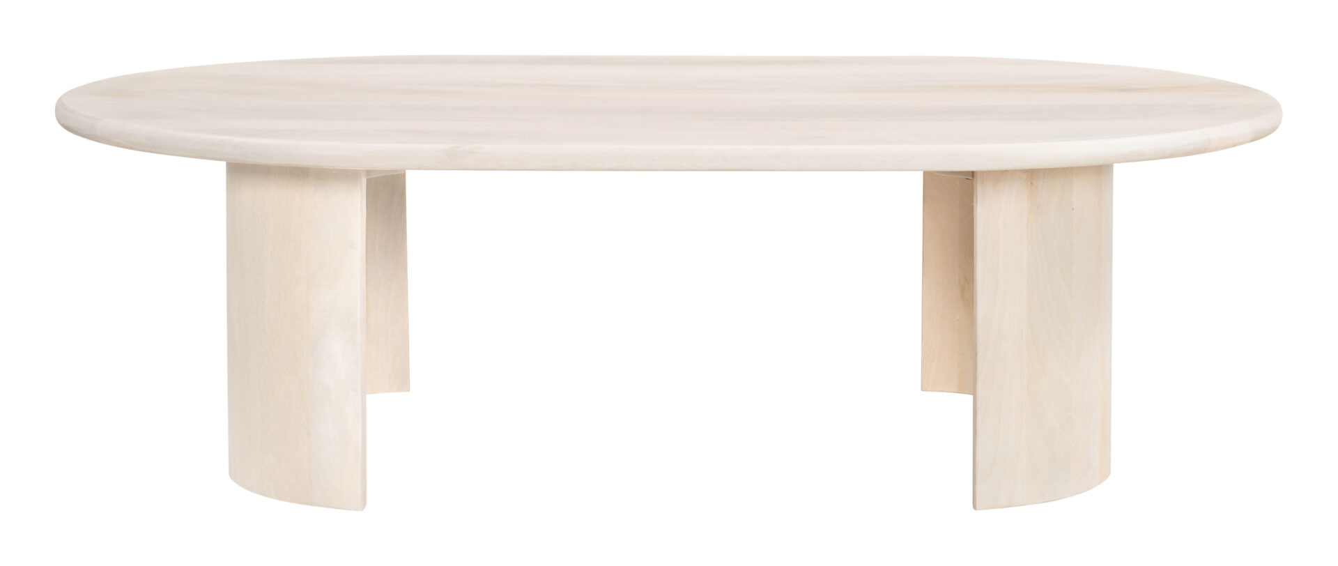 Natural White-Washed Acacia Round Coffee Table with Sleek Modern Design 5 Natural White-Washed Acacia Round Coffee Table with Sleek Modern Design - Image 5
