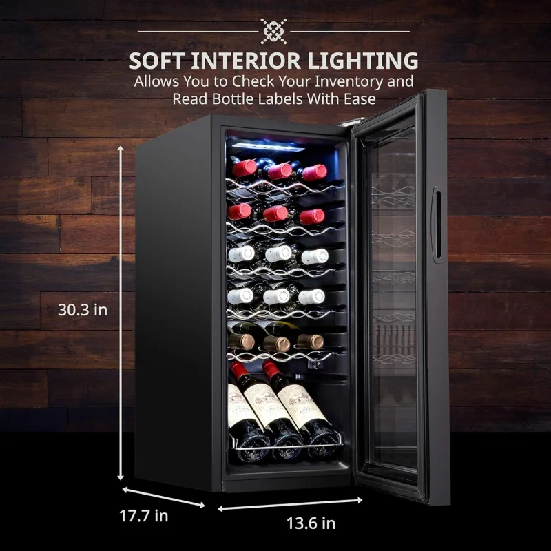 Smart WiFi 51 Bottle Wine Cooler Refrigerator, Freestanding Large Capacity Cave Supplies