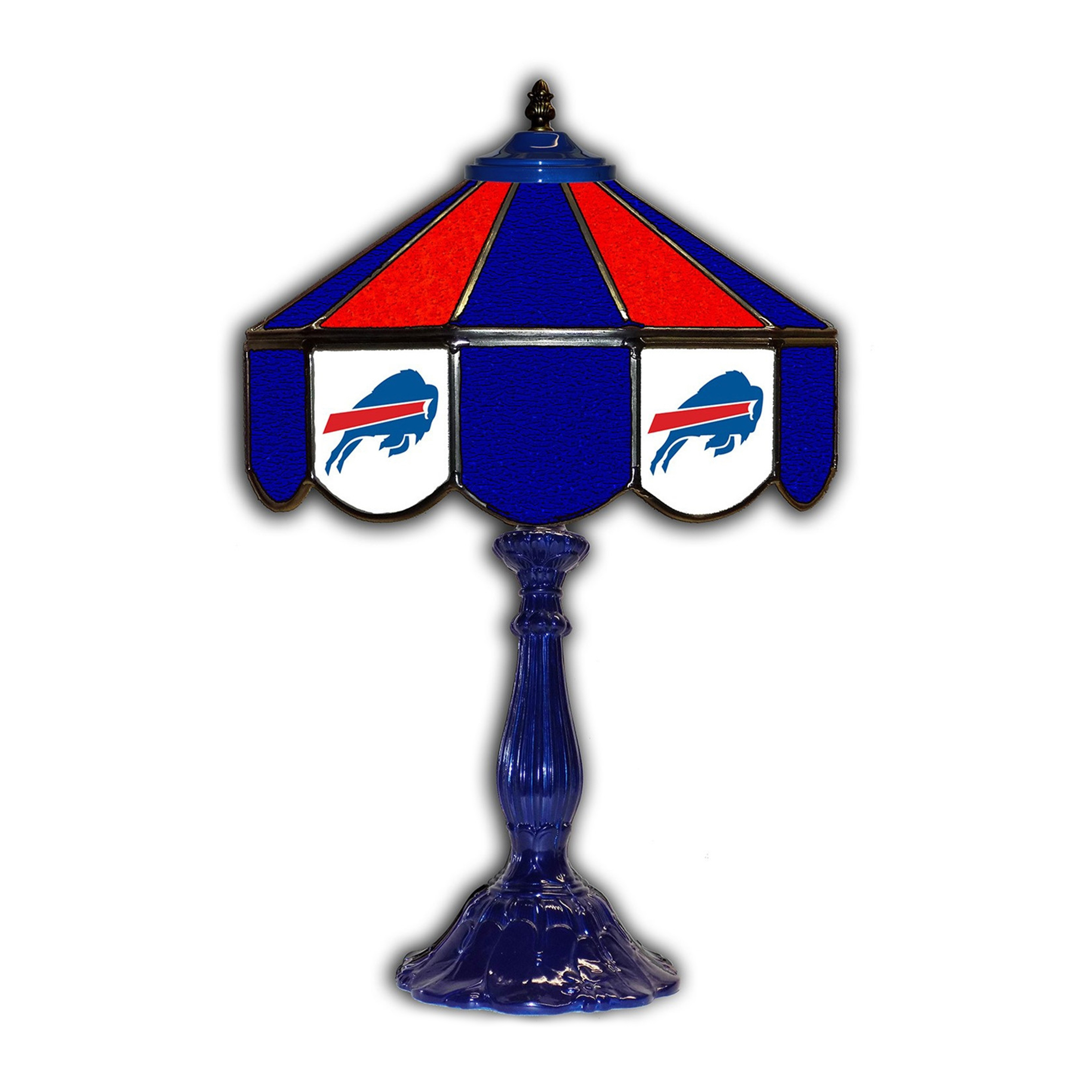 buffalo bills tiffany style 21 inch glass table lamp