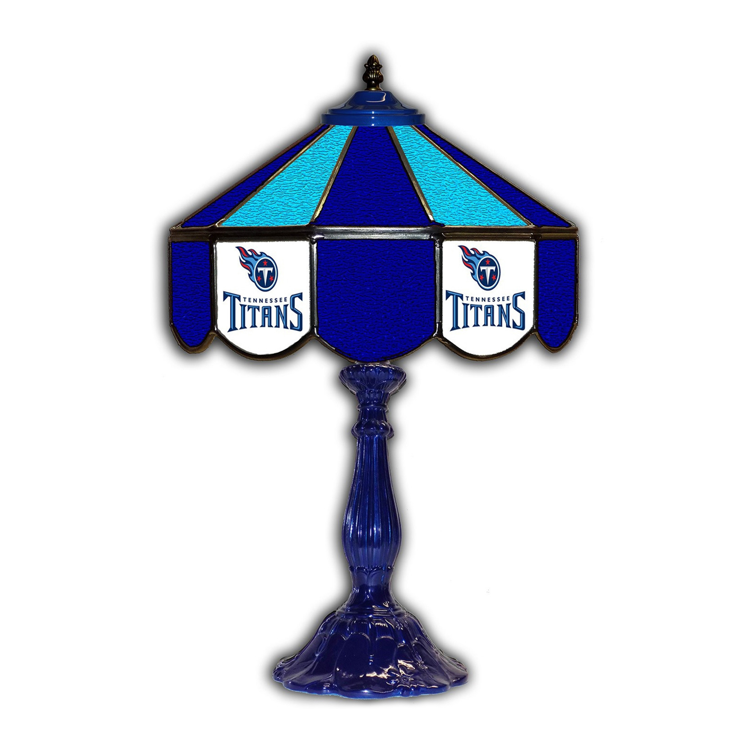 tennessee titans tiffany style 21 inch glass table lamp