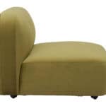 Velvet Tufted Middle Chair with Birch Wood Legs in Green 8 Velvet Tufted Middle Chair with Birch Wood Legs in Green