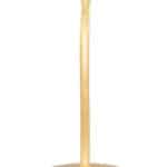 Gold Flower-Inspired Side Table with Curved Base and Textured Top 18 Gold Flower-Inspired Side Table with Curved Base and Textured Top