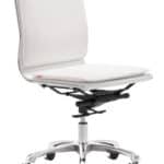 Ergonomic Armless Office Chair with Adjustable Height and Faux Leather 13 Ergonomic Armless Office Chair with Adjustable Height and Faux Leather