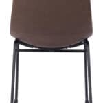 Vintage Espresso Faux Leather Dining Chair with Metal Base (Set of 2) 15 Vintage Espresso Faux Leather Dining Chair with Metal Base (Set of 2)
