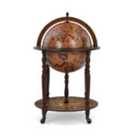Vintage Globe Bar Wine Cabinet with Wheels and Storage 10 Vintage Globe Bar Wine Cabinet with Wheels and Storage
