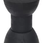 Black Mango Wood Geometric Stool and Side Table 10 Black Mango Wood Geometric Stool and Side Table