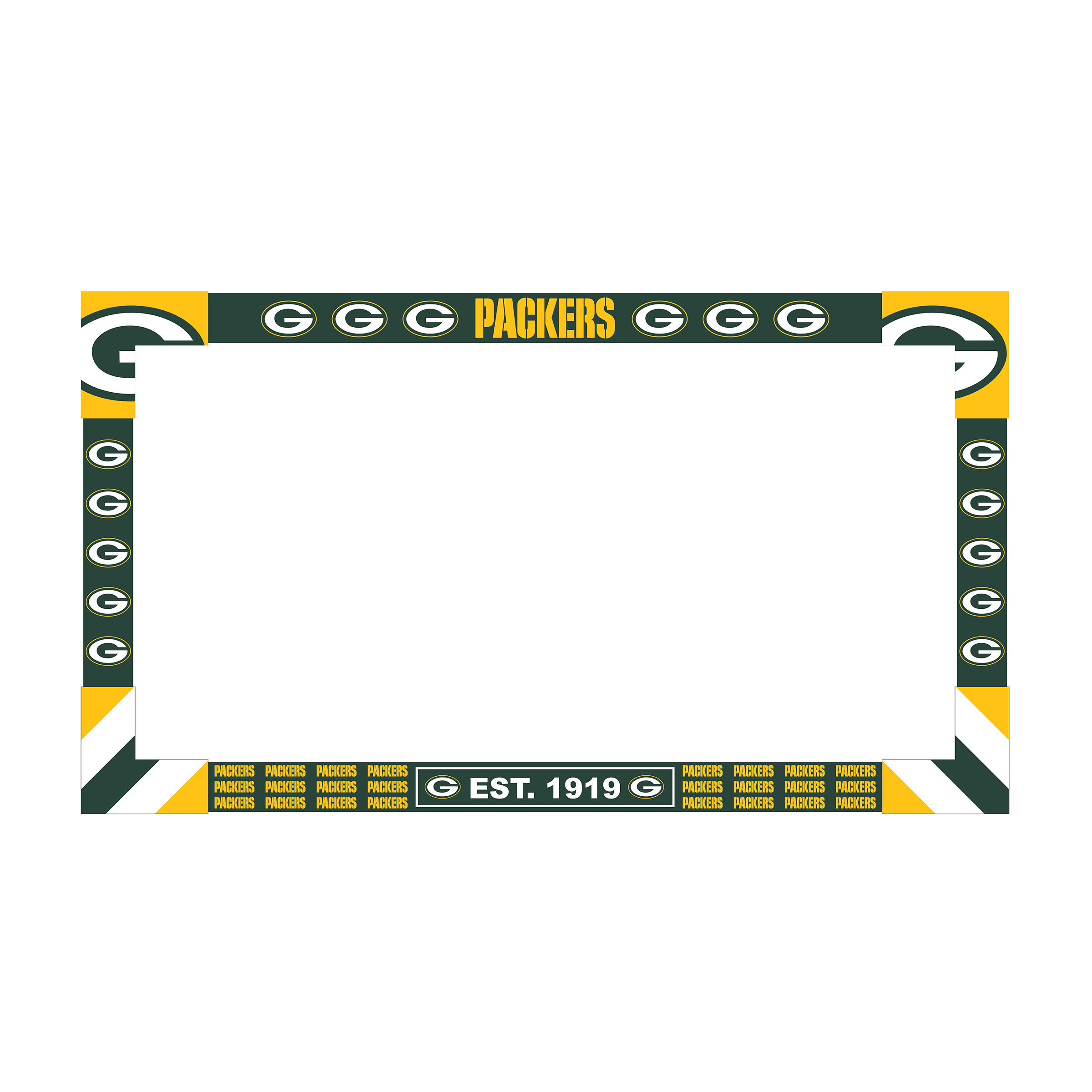 green bay packers 40-50 inch tv frame