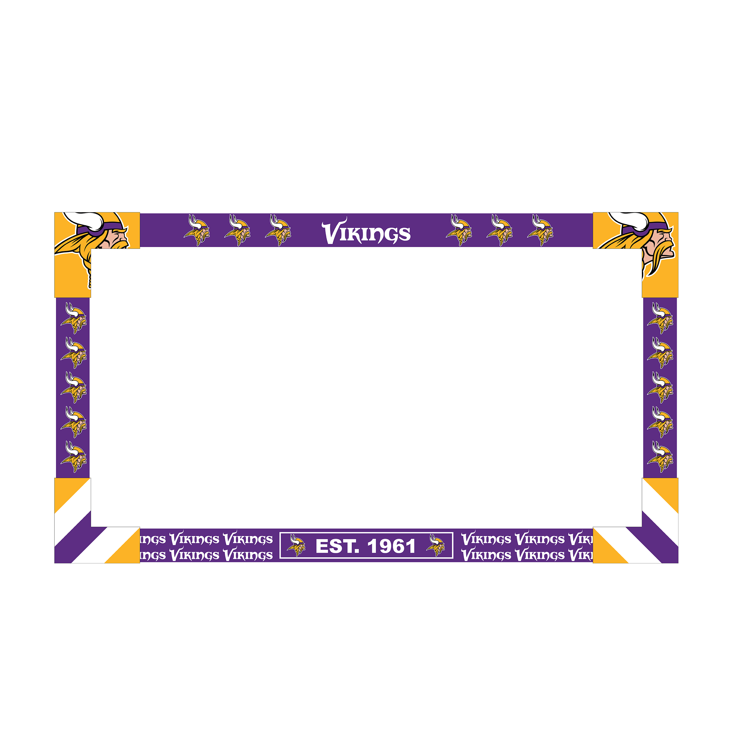 minnesota vikings officially licensed big game tv frame