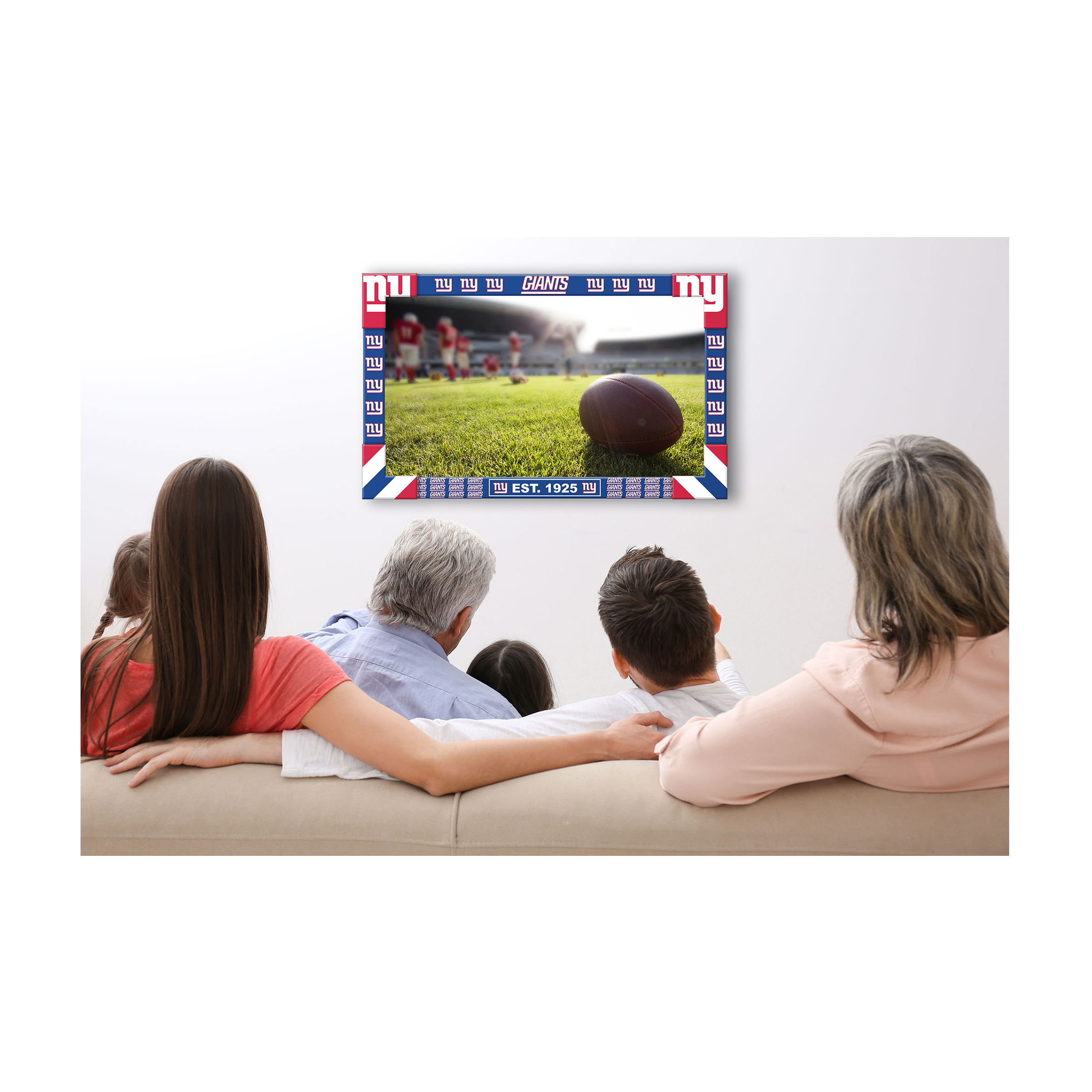 new york giants 40-50 inch adjustable tv frame