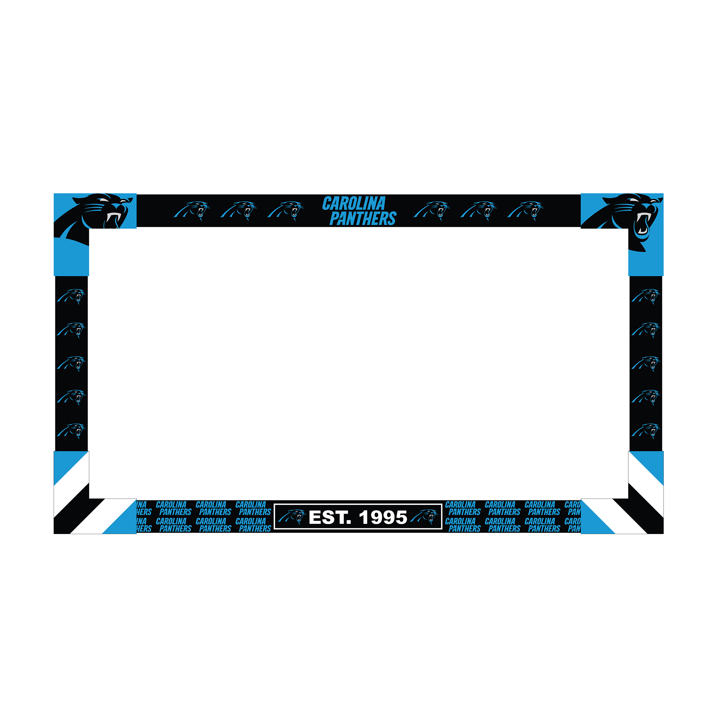 carolina panthers adjustable 40-50 inch tv frame
