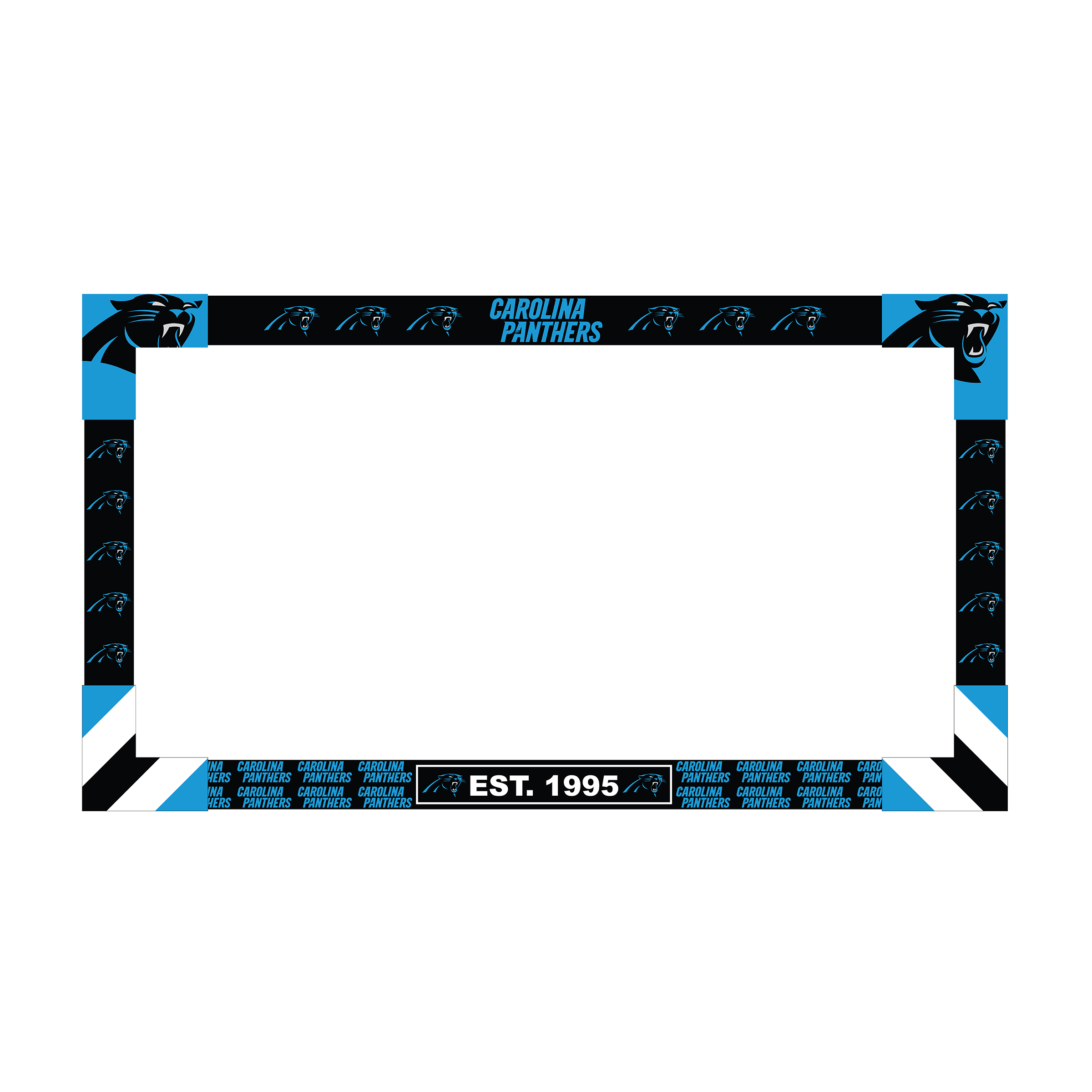 carolina panthers adjustable 18-30 inch big game monitor frame