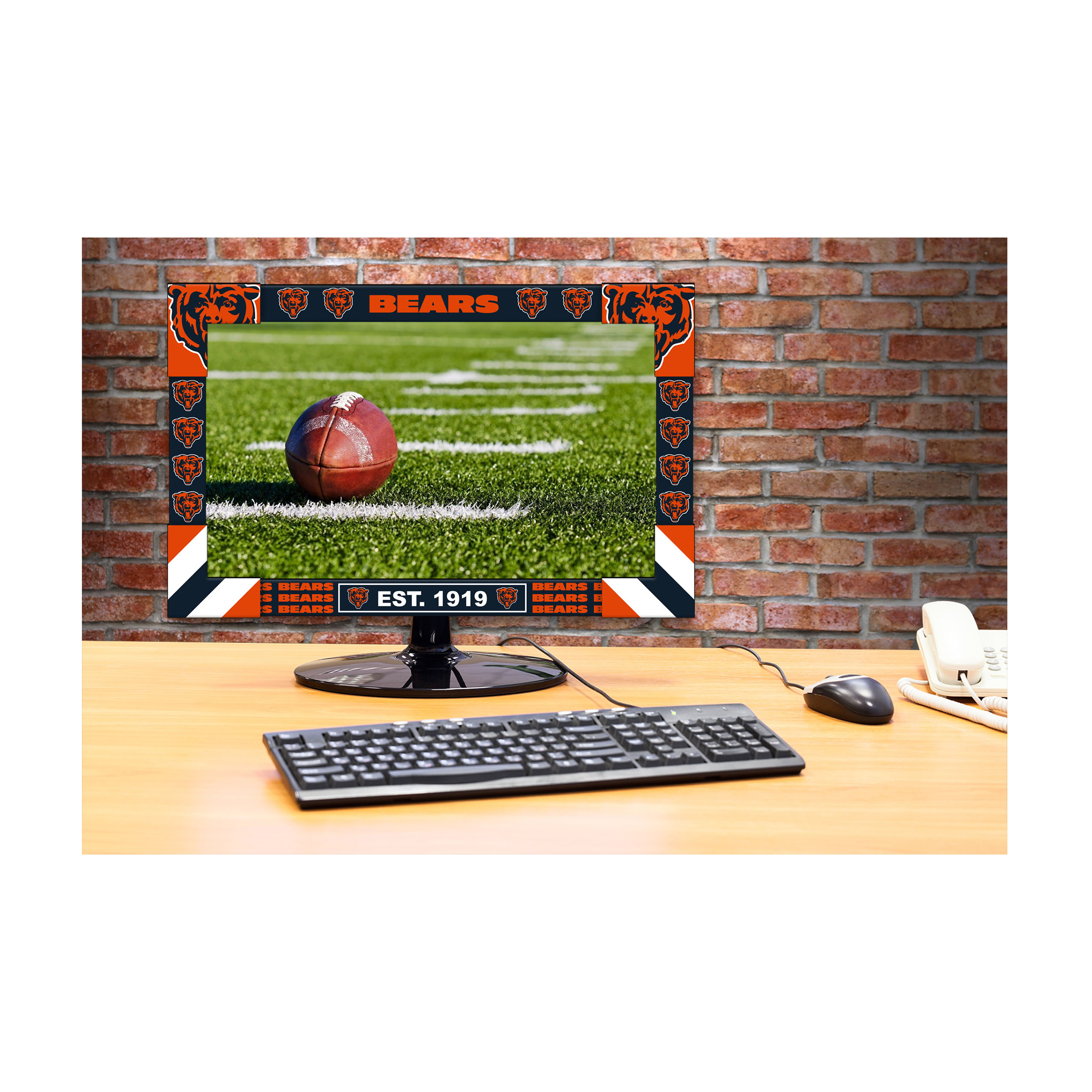 chicago bears adjustable 18-30 inch monitor frame