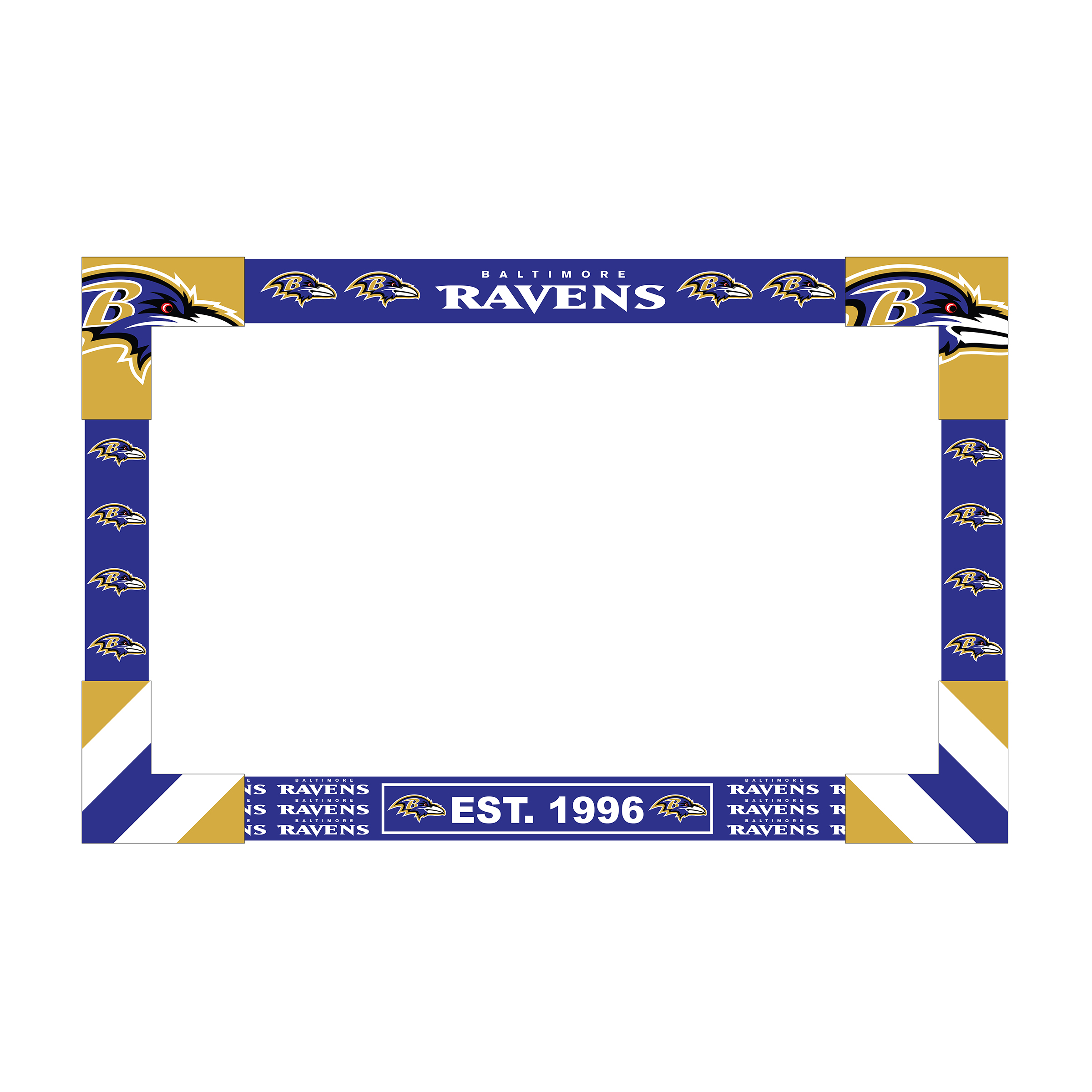 baltimore ravens adjustable 18-30 inch monitor frame