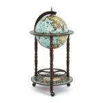 Antique Globe Bar Cart with Wine Storage and Shelf 10 Antique Globe Bar Cart with Wine Storage and Shelf