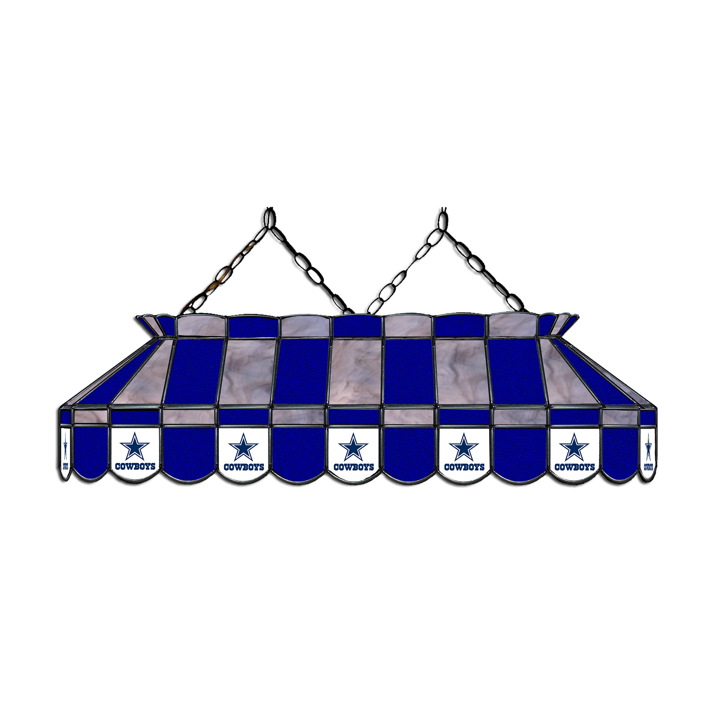 dallas cowboys 40 inch stained glass billiard lamp