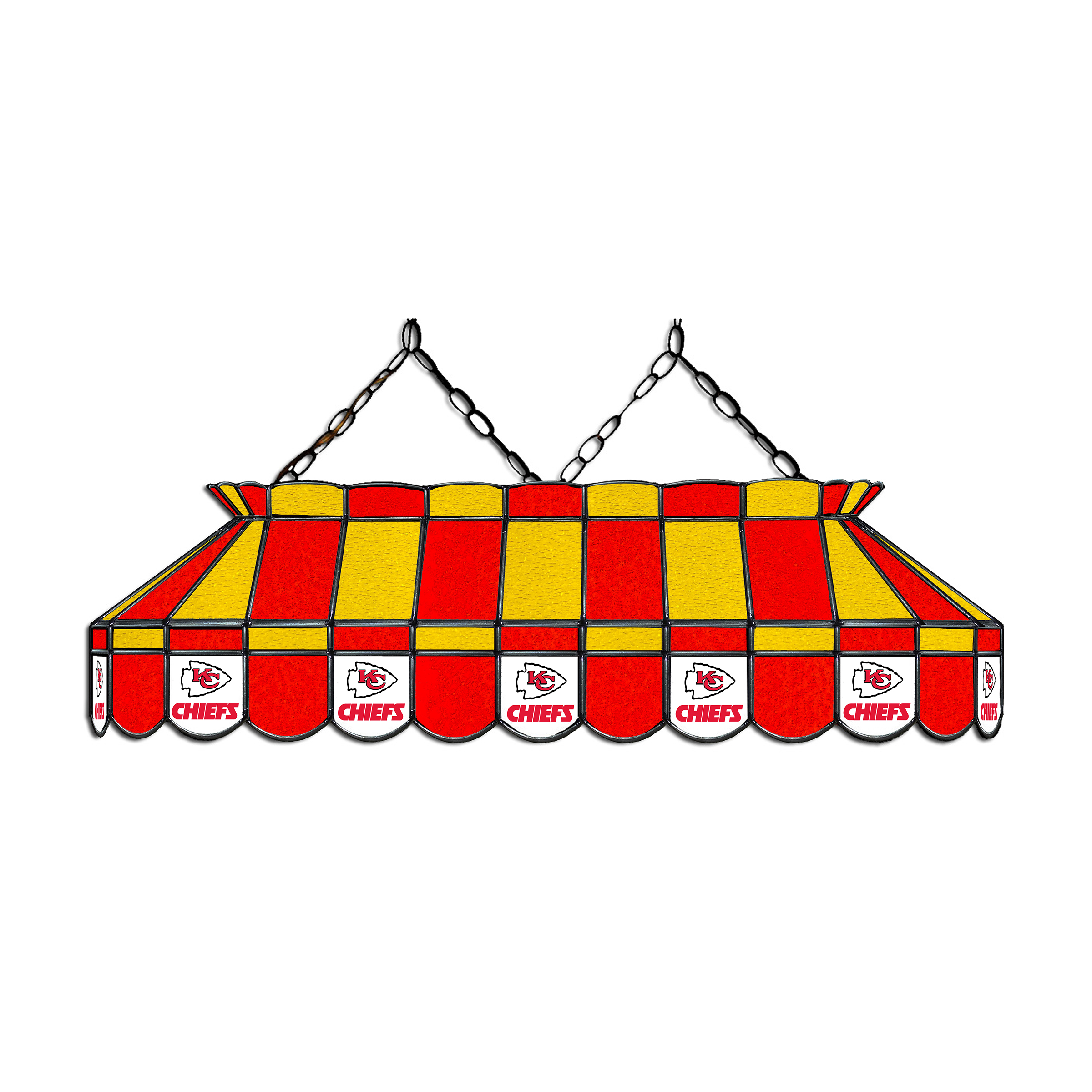 kansas city chiefs stained glass billiard lamp 40 inch