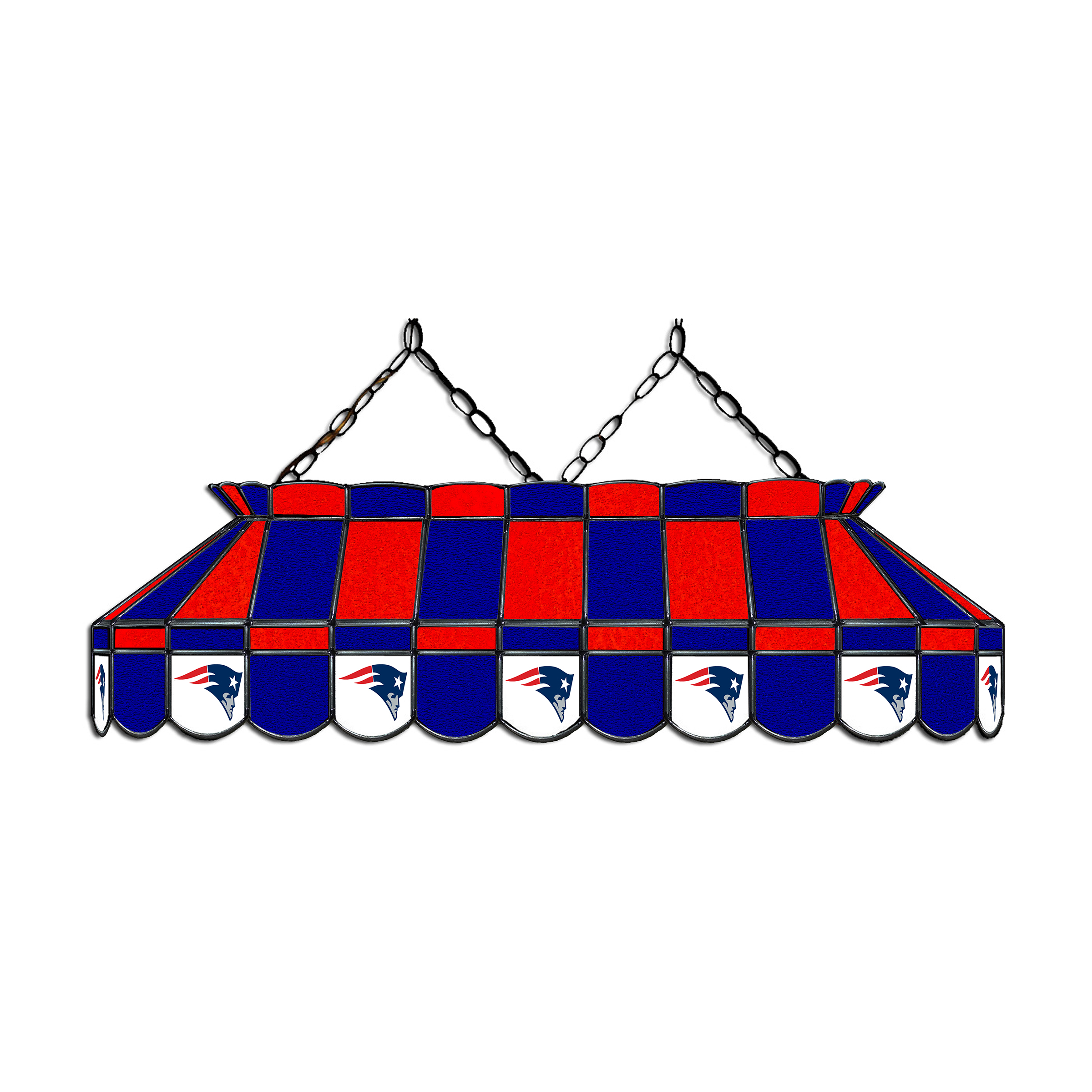 patriots 40 inch stained glass nfl billiard lamp