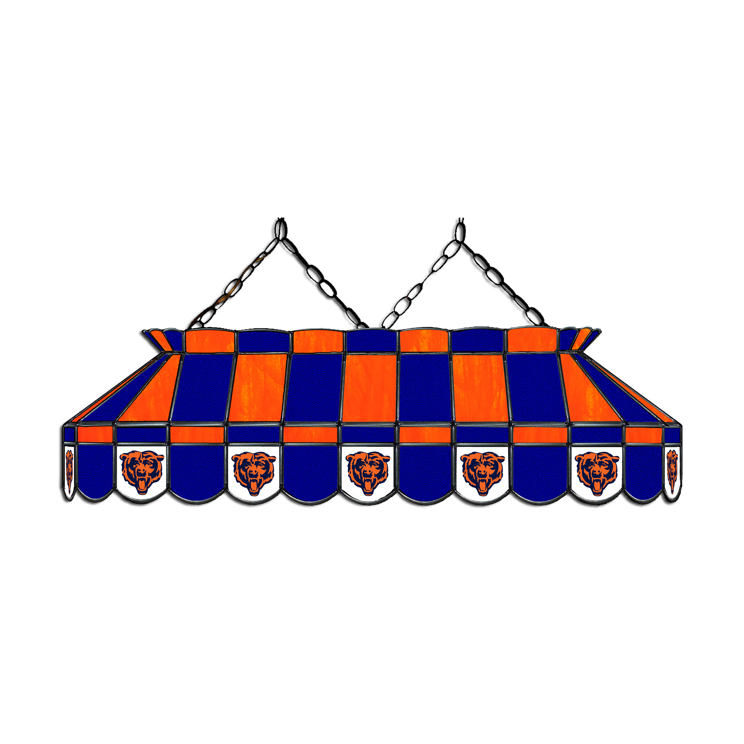 chicago bears 40 inch stained glass billiard lamp