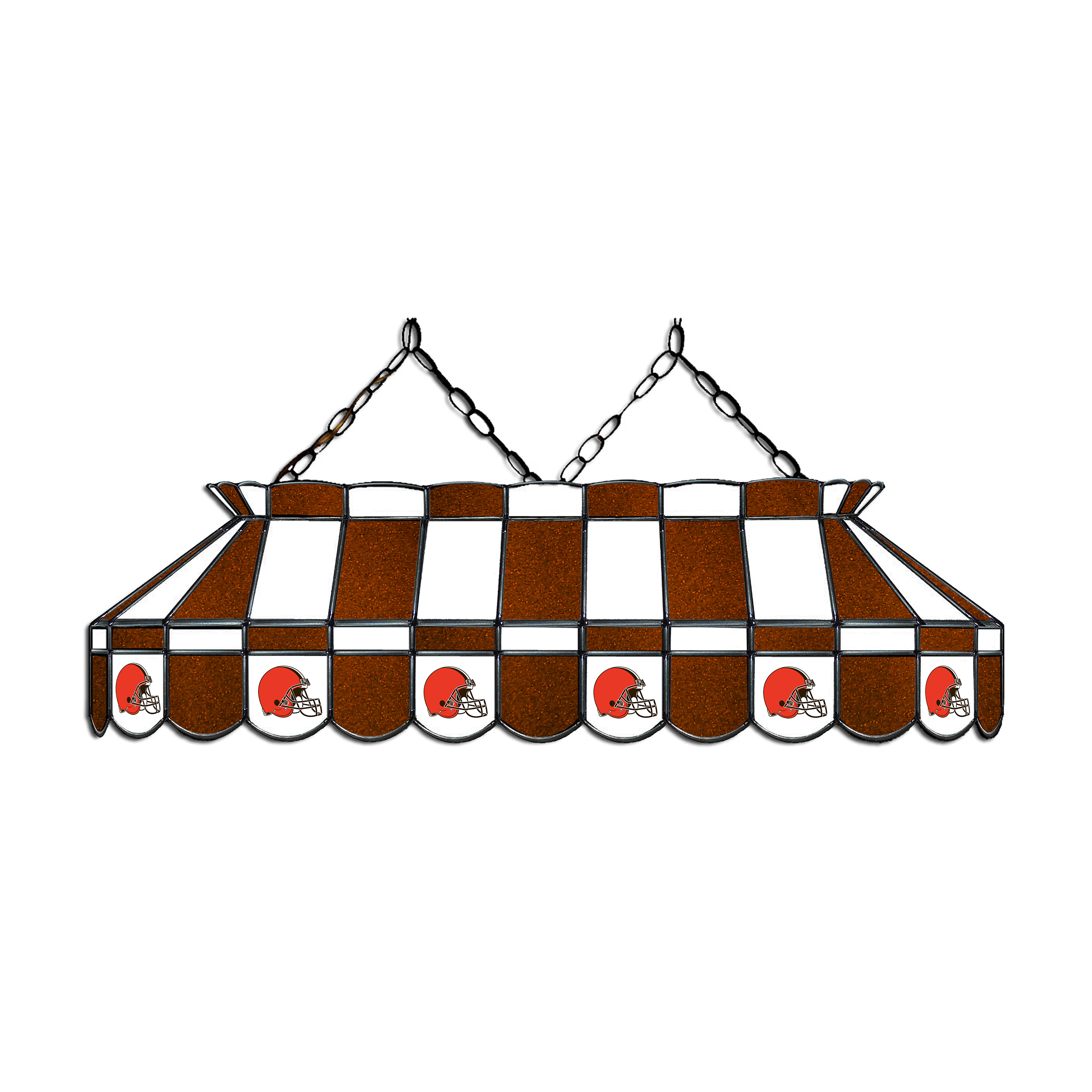 cleveland browns 40 inch stained glass nfl billiard lamp