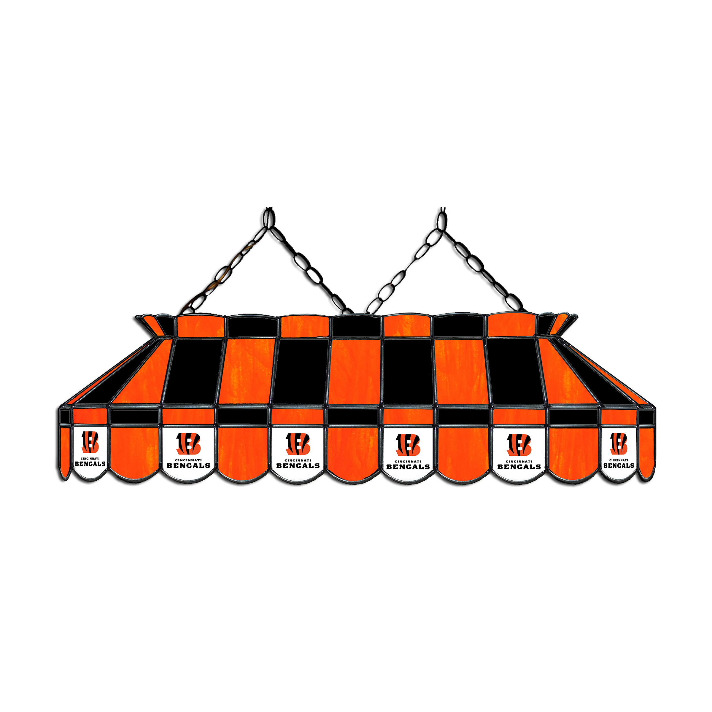 cincinnati bengals 40 inch stained glass billiard lamp
