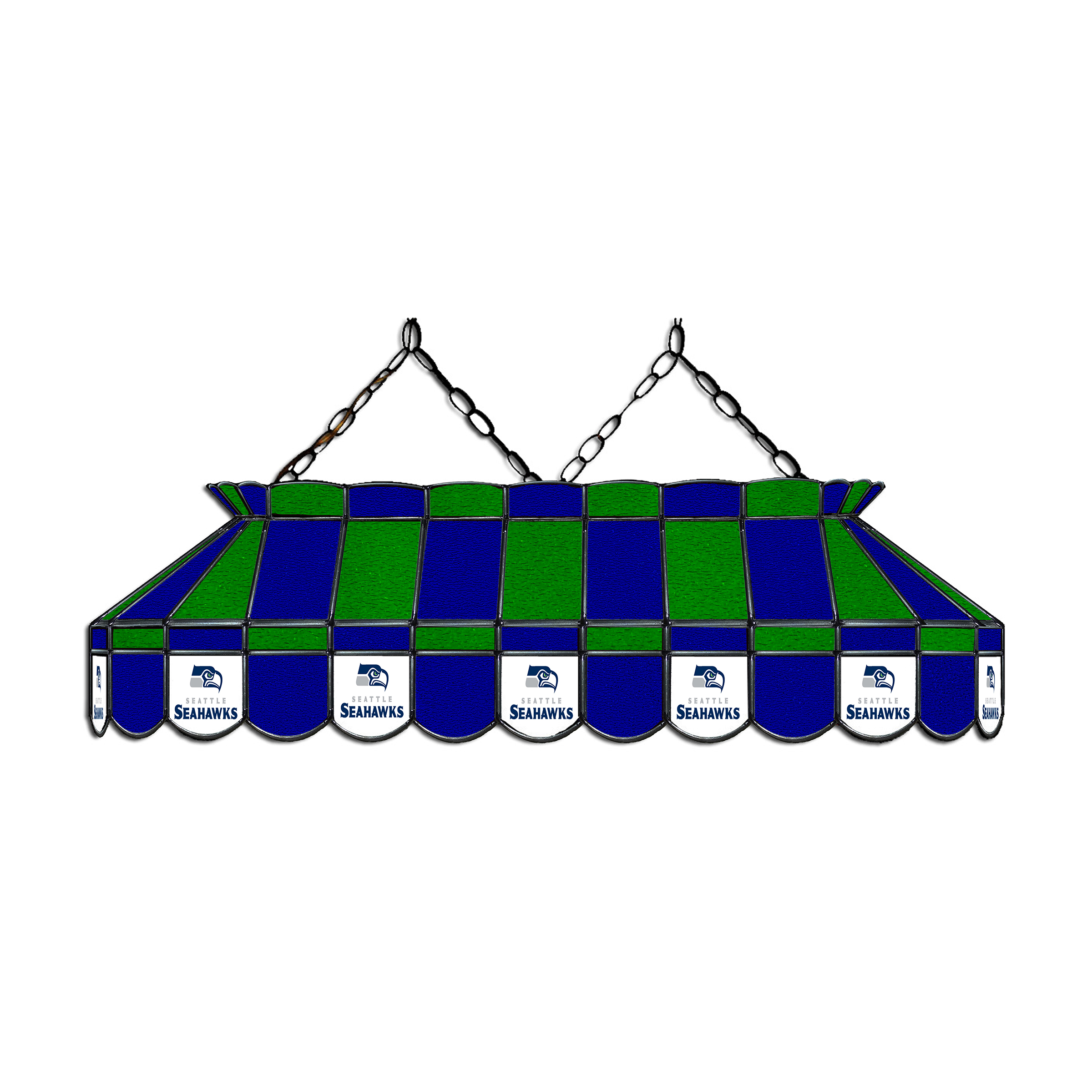 seattle seahawks 40 inch stained glass billiard lamp