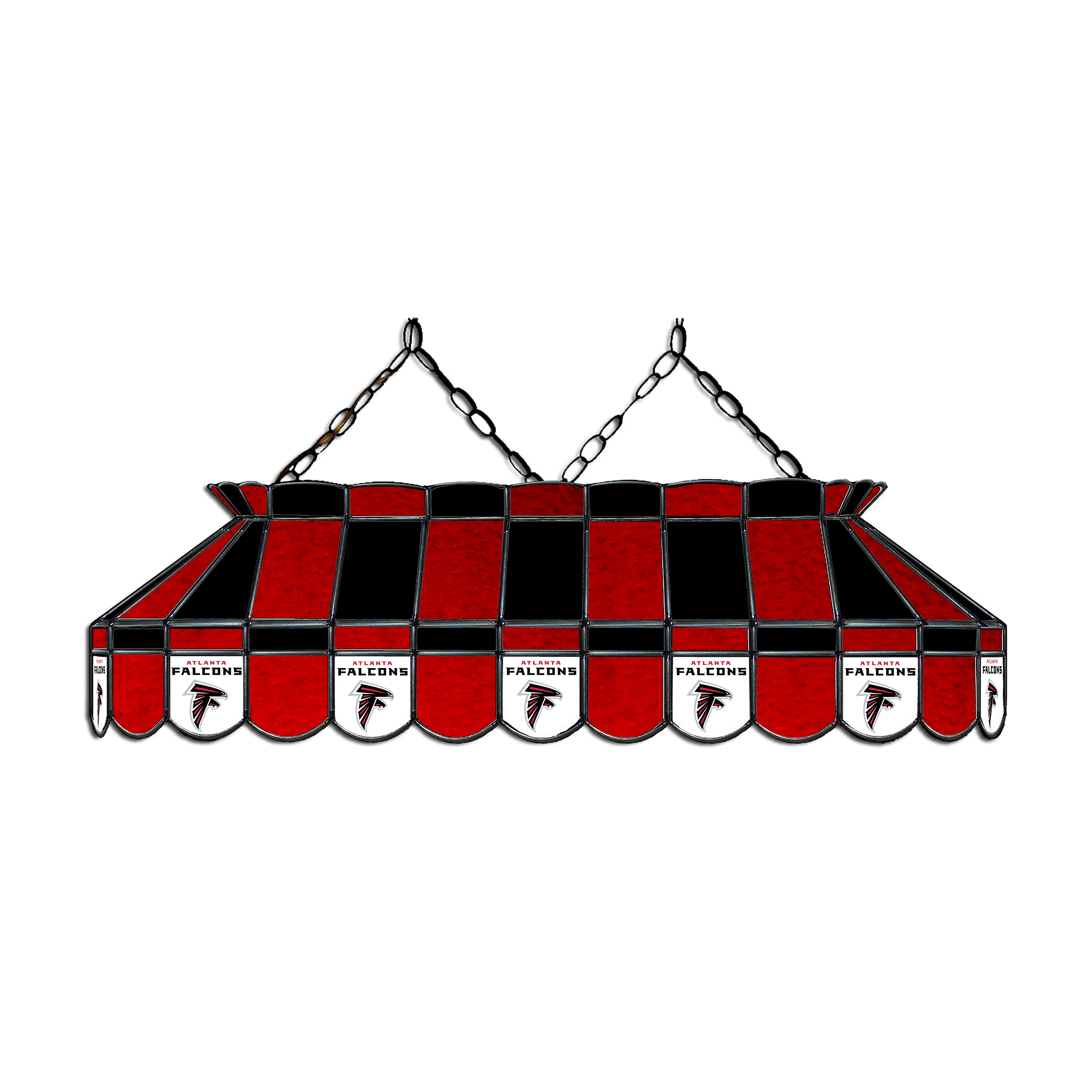 atlanta falcons 40 inch stained glass billiard lamp