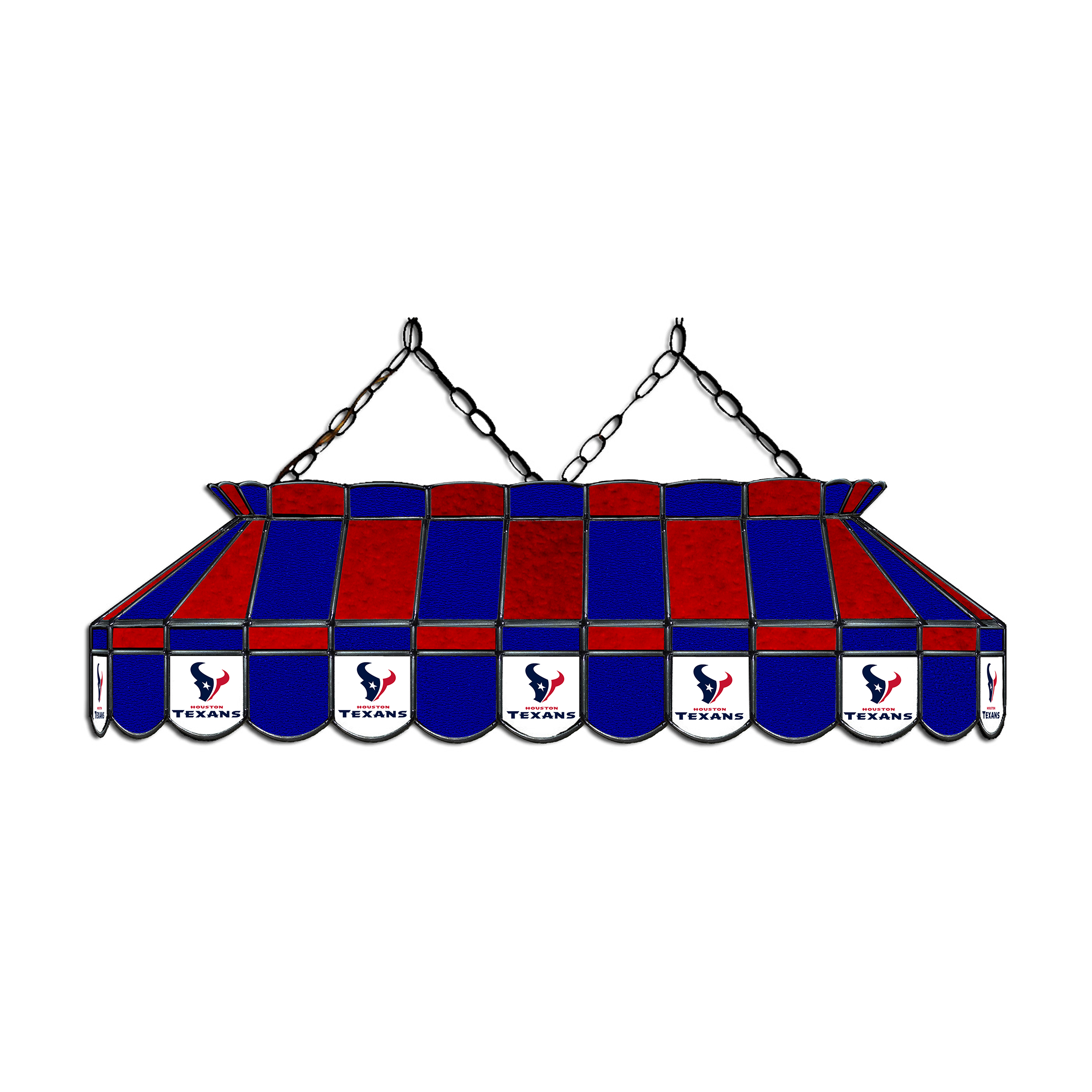 houston texans 40 inch stained glass billiard lamp