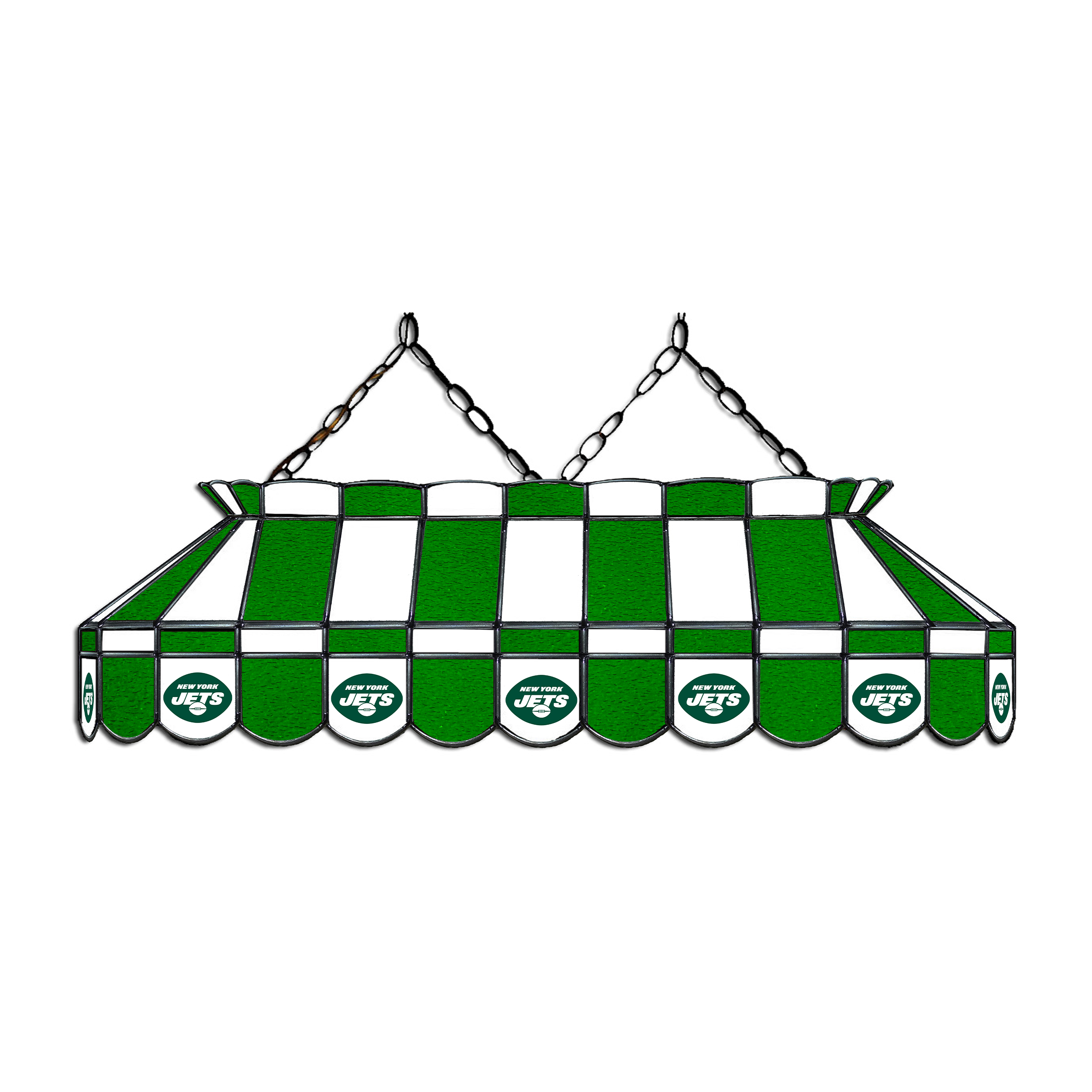 new york jets 40 inch stained glass billiard lamp