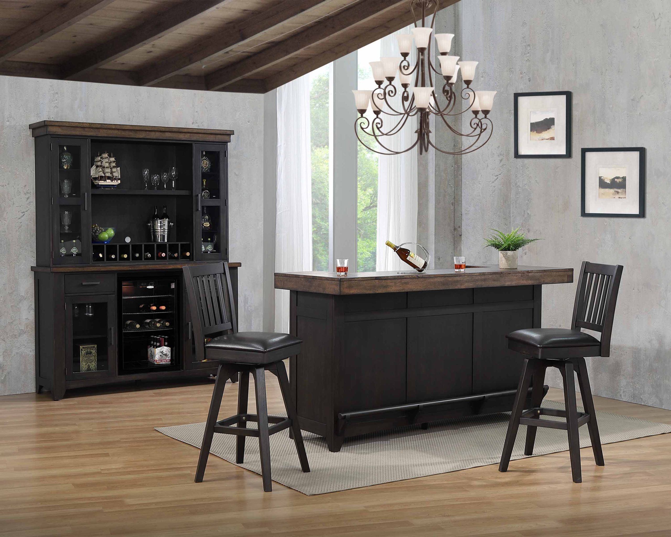 ashford back bar with hutch top