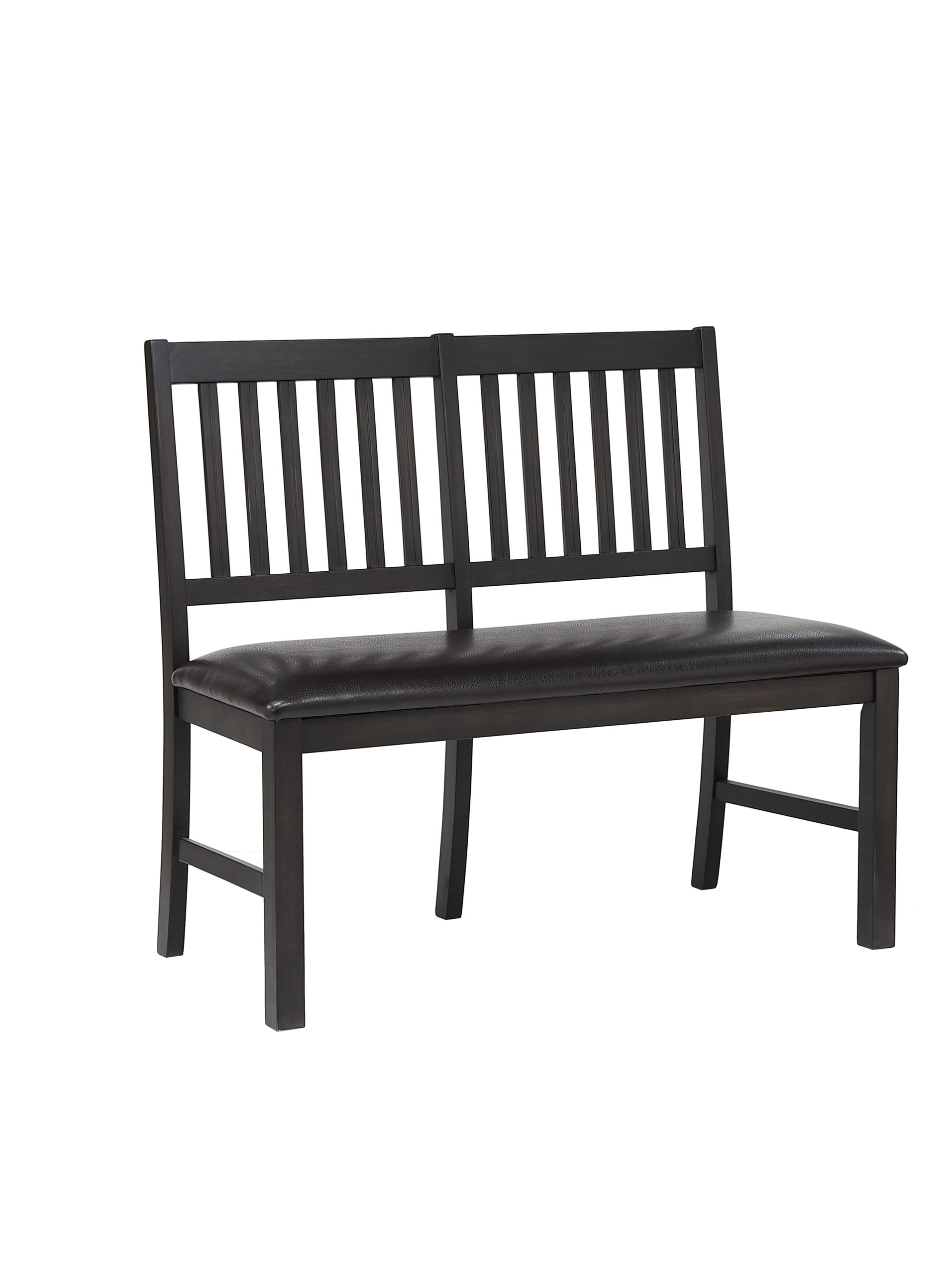 ashford bench with brown seat