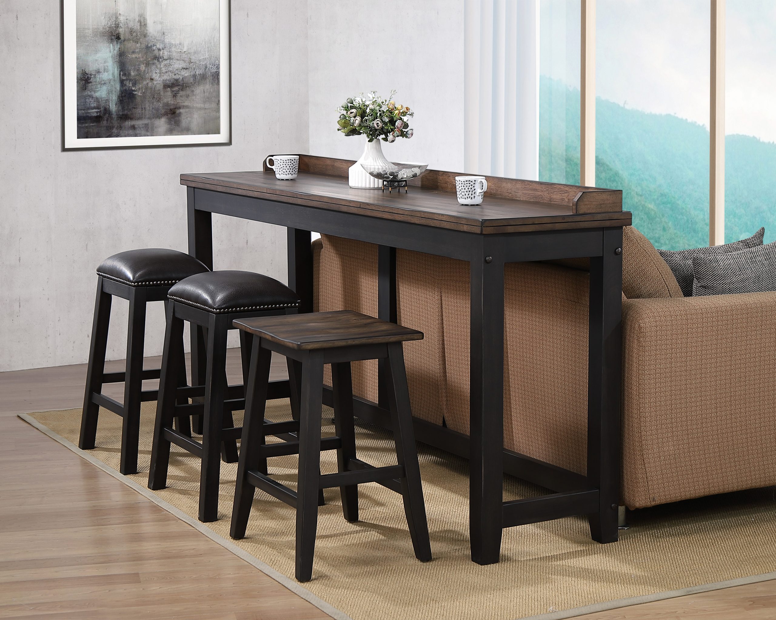 ashford 24-inch saddle stool with wood seat (pack of 2)