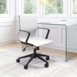 Modern Mid-Century Office Chair with Faux Leather and Adjustable Height 11 Modern Mid-Century Office Chair with Faux Leather and Adjustable Height